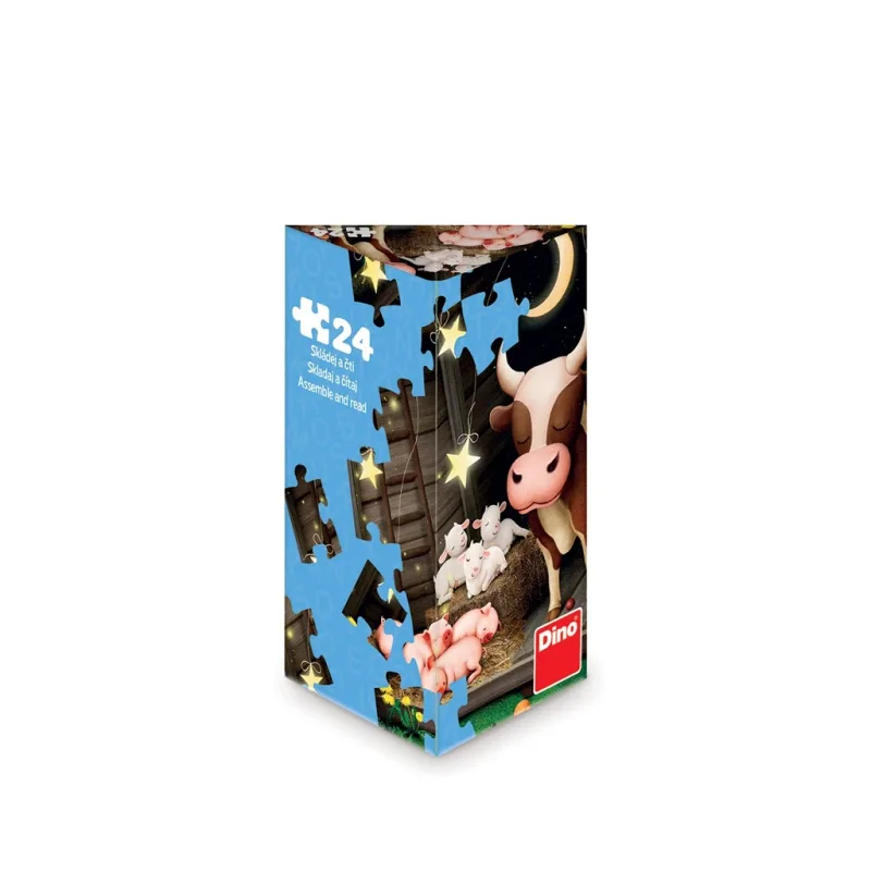 Dino Dino Puzzle triangel Zvieratká na farme 24 dielikov