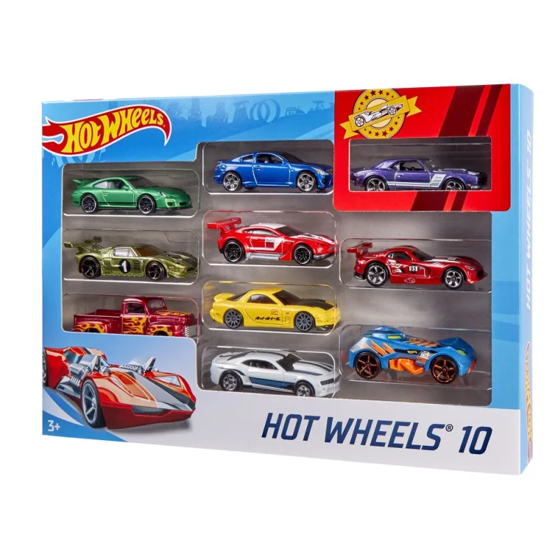 Mattel Hot Wheels AUTÍČKA 10PACK