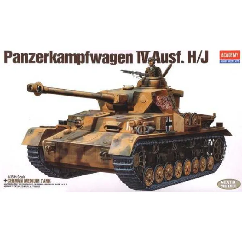Academy Model Kit tank 13234 - NEMECKÝ PANZER IV H/J (1:35)