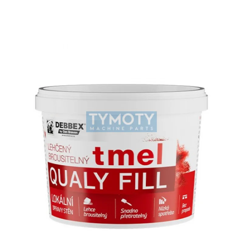 Debbex Ľahčený brúsiteľný tmel (Qualy Fill) - 5 L biela, vedro