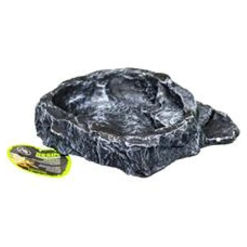 Miska terarijní terasovitá tm.šedá M Komodo M - 21x18x5cm