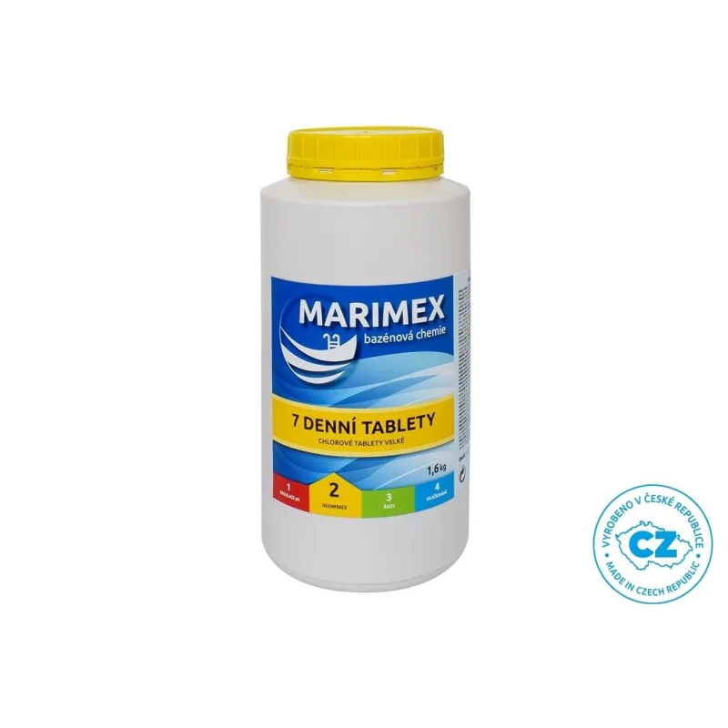 Marimex 7 Denní tablety 1, 6 kg - bazénová chemie - DEZINFEKCE 11301203
