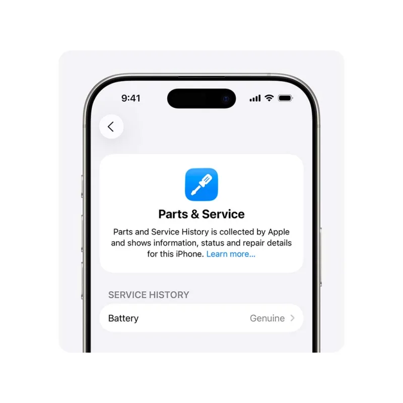 Batéria iPhone 15 Pro - podpora konfigurácie „genuine“