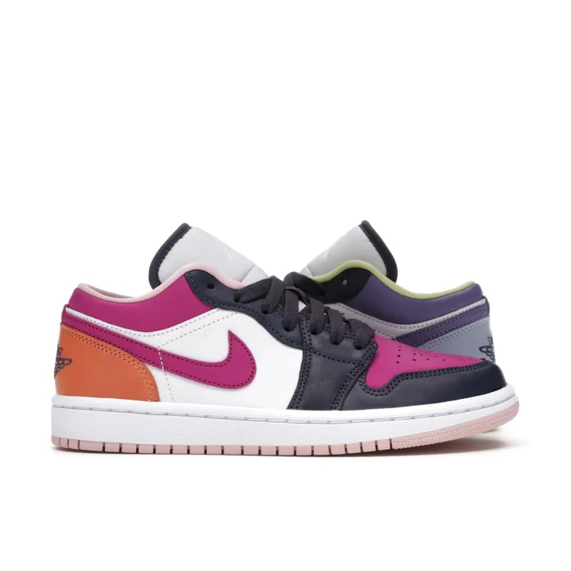Jordan 1 Low Purple Magenta (Women's) - 38.5
