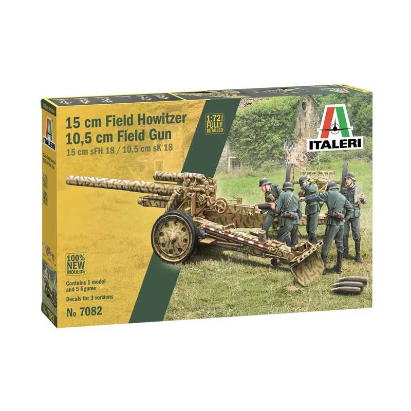 Italeri Taleri Model Kit military 7082 - 15 cm Field Howitzer / 10,5 cm Field Gun (1:72)
