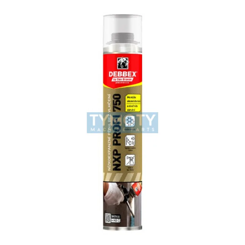 Debbex Nízkoexpanzná pena bez vlhčenia NXP PROFI 750 - 750 ml svetlo modrá, pištoľová dóza