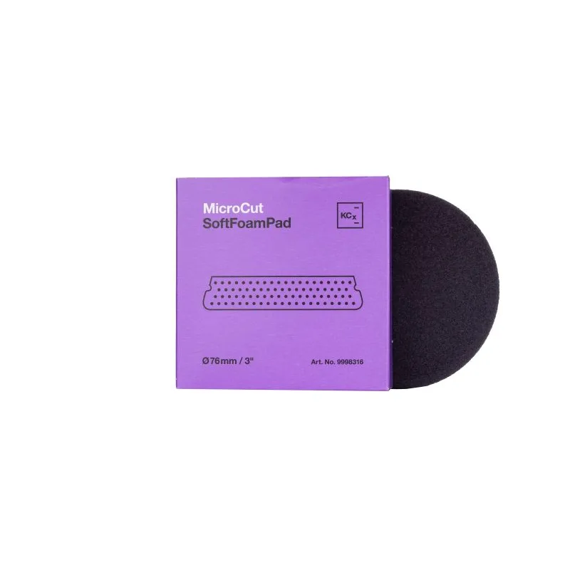 Koch Chemie Micro Cut Soft Foam Pad 76 x 25mm - Leštiaci kotúč fialový mäkký