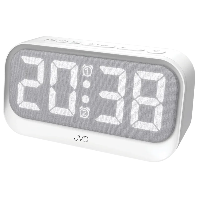 JVD Digitální budík do sítě s LED podsvícením a nočním světlem JVD SB3225