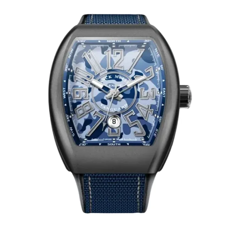 Franck Muller Vanguard Blue Camouflage | V 45 SC DT TT MC CAMO BL - OS