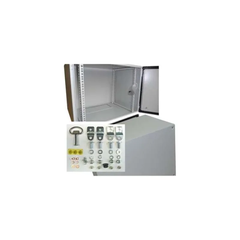 OCRACK 19" venkovní rozvaděč IP55 6U-400mm plechové dveře (9051)