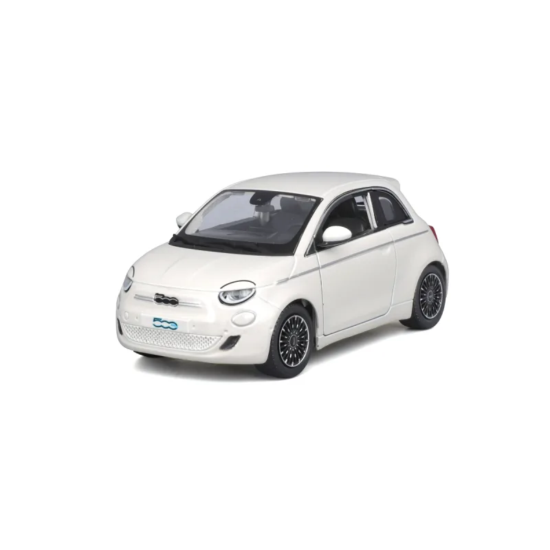 Bburago - Autá HOBBY, Fiat 500e (2023), biela, 1:24