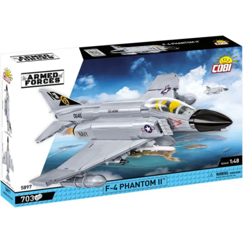 COBI 5897 Armed Forces F-4 Phanthom II, 1:48, 703 kostek