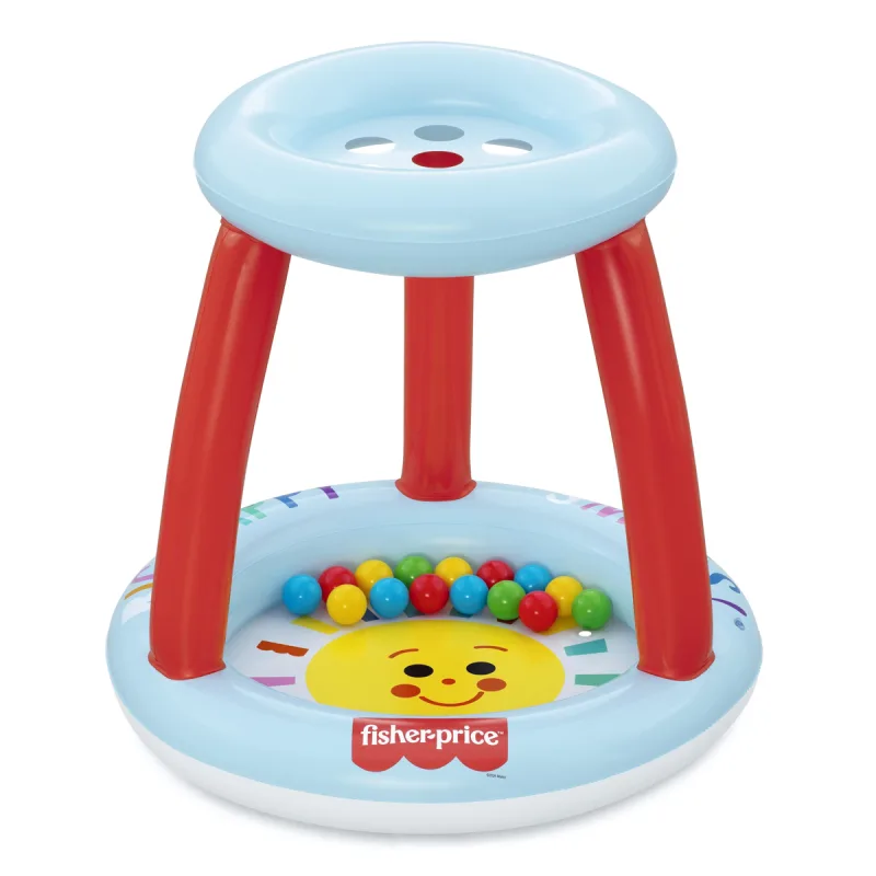 Bestway Nafukovacie hracie centrum Fisher Price s loptičkami (15ks), 89cm x 89cm x 84cm
