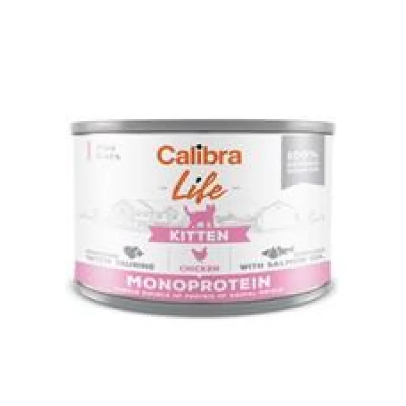 Calibra Cat Life konz.Kitten Chicken 6x200g
