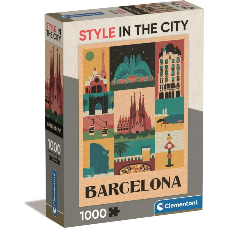Puzzle Clementoni 1000 dielikov Style in the City: Barcelona