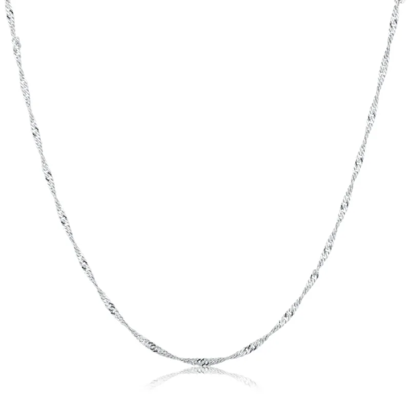 Strieborná retiazka singapur JVD SVLCSINGSJ125, 50 cm, 1.83 g