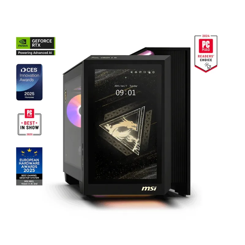 MSI MEG Vision X/AI 2NVV7-405EU/Tower/U7-270KP/64GB/2TB/RTX 5080/W11H/3R MEG Vision X AI 2NVV7-405EU
