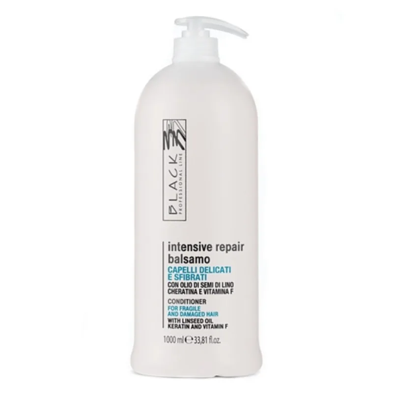 BLACK Intensive Repair Balsamo 1000ml - Regeneračný balzam pre citlivé a poškodené vlasy