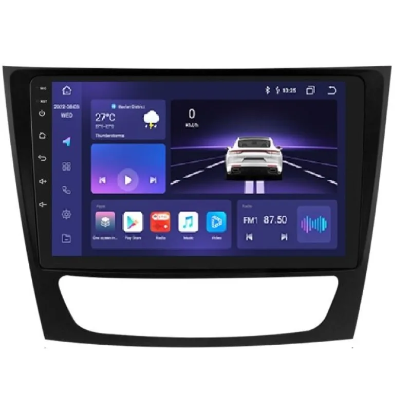 HIZPO KXBZW21191 Autorádio 9" Android pro Mercedes-Benz E W211, G W463, CLK W209, CLS W219 Model: S9008 (8+128GB) CHR1811