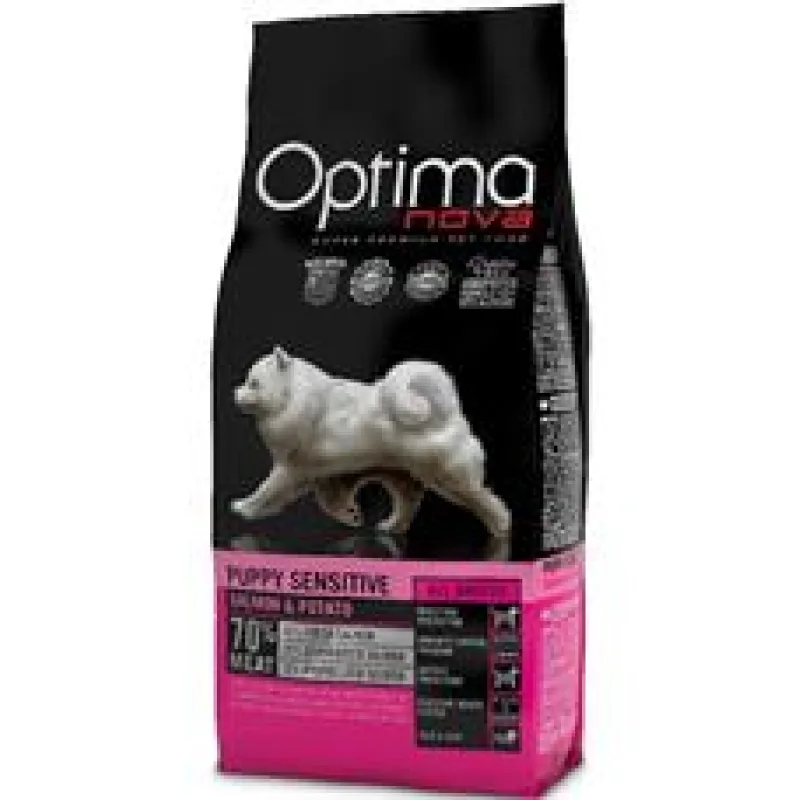 OPTIMAnova Dog Puppy Sensitive Salmon & Potato GF 2 kg - exp. 04/26 - 1 ks skladem