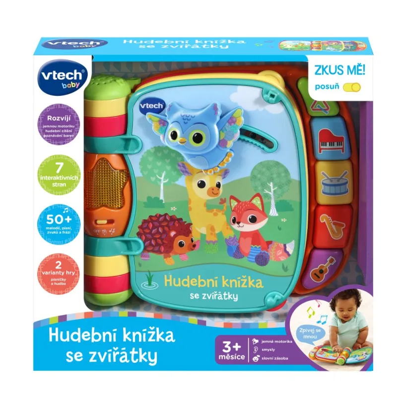 Vtech Hudobná knižka so zvieratkami SK