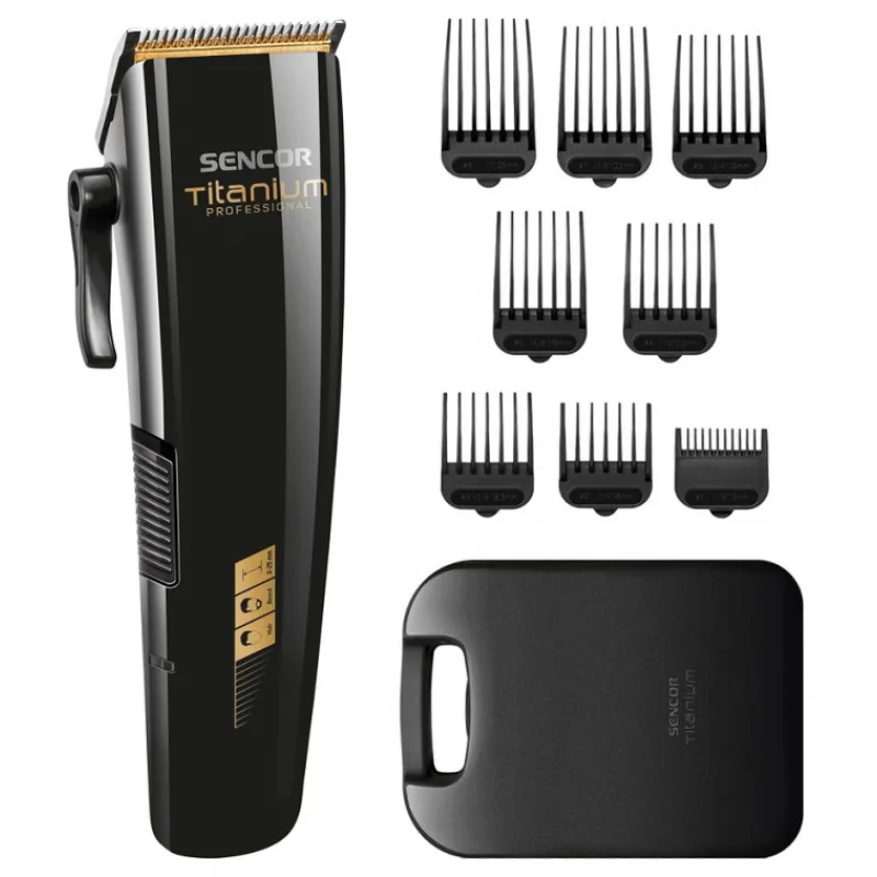SENCOR SHP 8400BK Titanium Hair Clipper - profi aku strihací strojček na vlasy