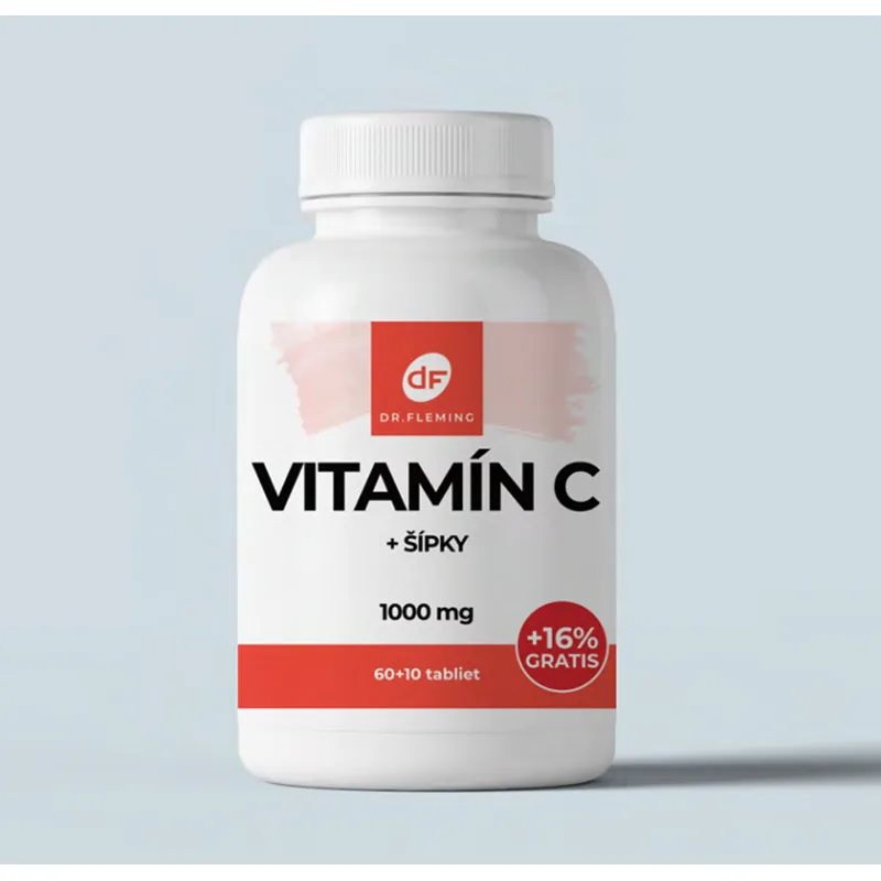 Dr. Fleming Vitamín C 1000 + Šípky - 70 tabliet -