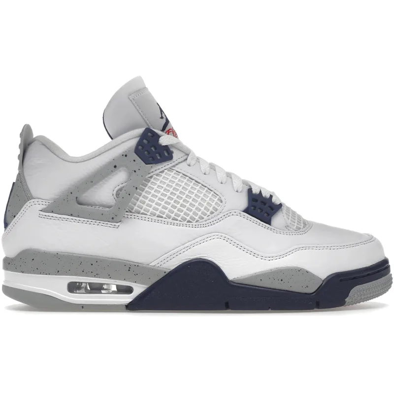 Air Jordan 4 Retro White Midnight Navy - 38.5