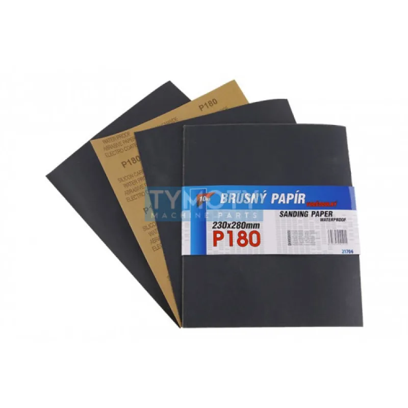 Papier brúsny 230x280mm P180 10ks Waterproof