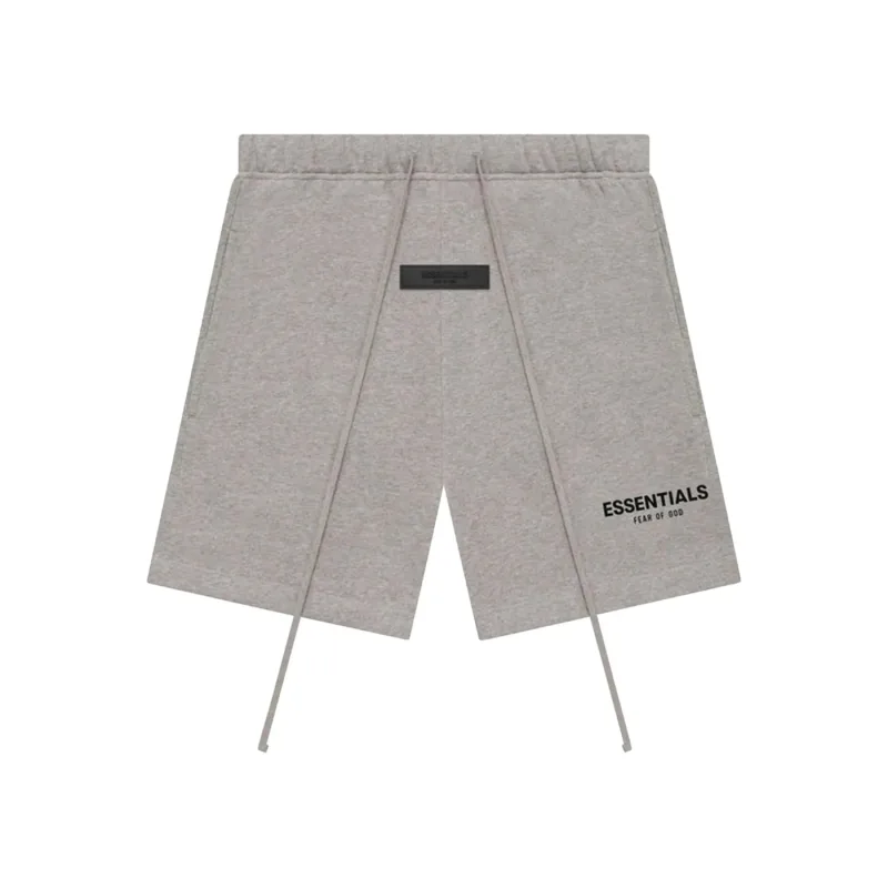 Fear of God Essentials Logo Track Shorts Dark Oatmeal Grey - S