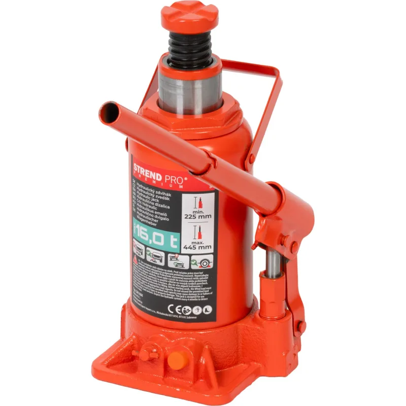 Zdvihák Strend Pro, 16 ton, 225-445 mm, hydraulický