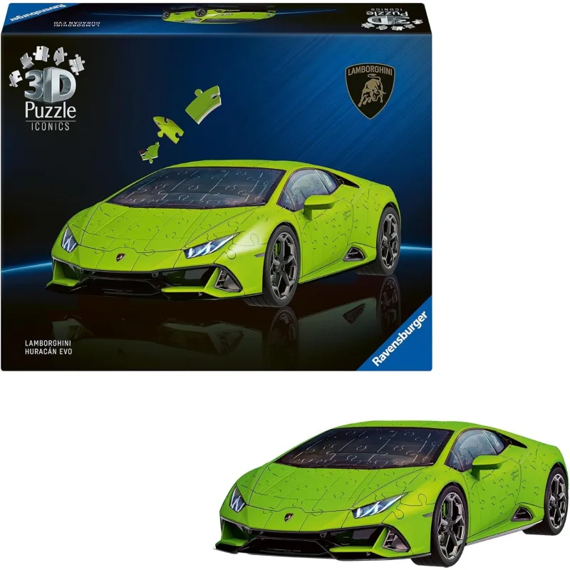 3D puzzle Ravensburger Iconics: Lamborghini Huracán EVO 158 dielikov