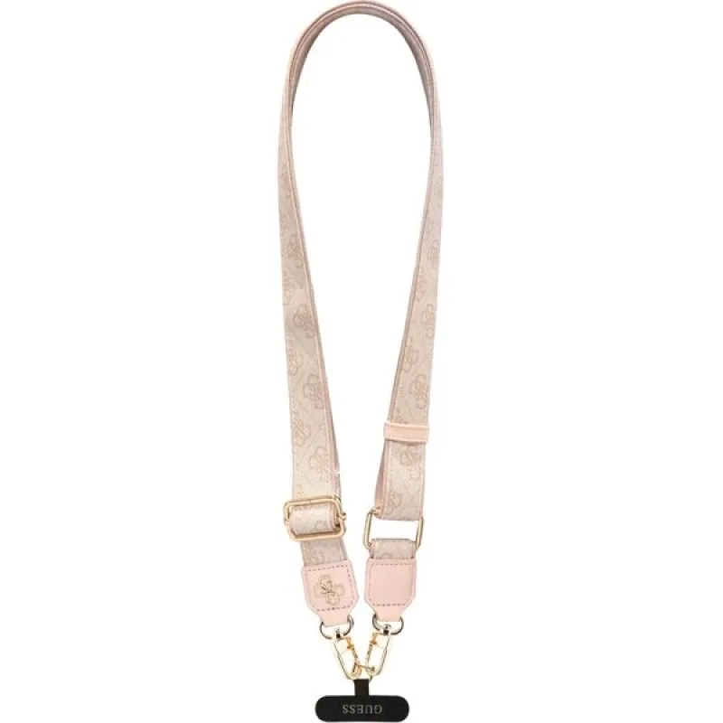 Guess Crossbody Popruh PU 4G Metal Logo ružový 57983126940