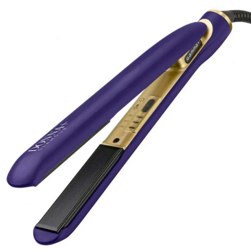GAMMA PIÚ Donna+ GLAMOUR Viola - exkluzívna žehlička na vlasy - fialovo zlatá