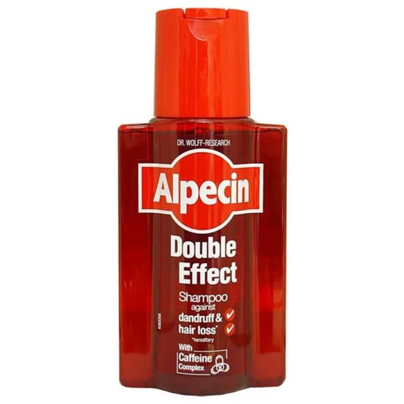 DR. WOLFF ALPECIN Double Effekt Coffein Shampoo 200ml - šampón proti lupinám a vypadávaniu vlasov