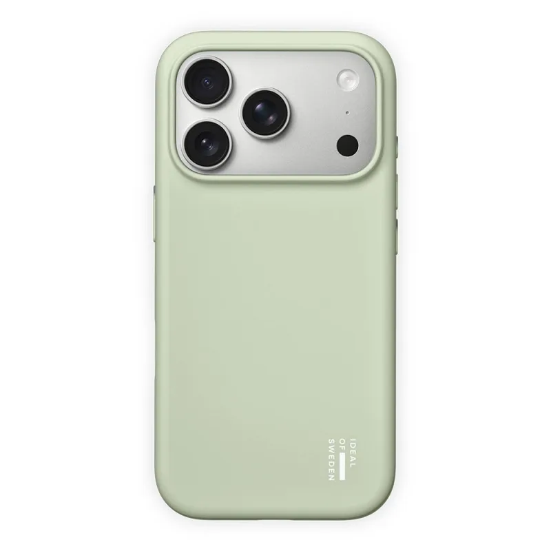 iDeal Silicone Case MagSafe iPhone 17 Pro Max / 18 Pro Max Sage Green…
