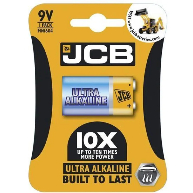 JCB OXI ULTRA alkalická baterie 6LR61/ 9V, blistr 1 ks JCB-6LR61OXI-1B