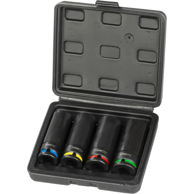 Sada hlavíc Strend Pro Premium, 4 dielna, CrV, 17-19-21-22 mm, proffesionál