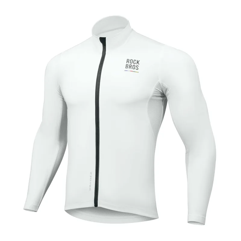 Rockbros TLWT001 ROAD TO SKY Vetruodolný izolovaný cyklistický dres L - biely