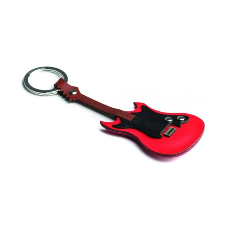 Music Gift Company Přívěšek na klíče - kytara elektrická (italská kůže)