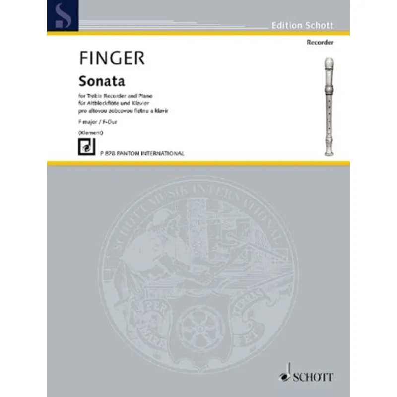 Schott Music Panton Sonáta pro altovou flétnu a čembalo