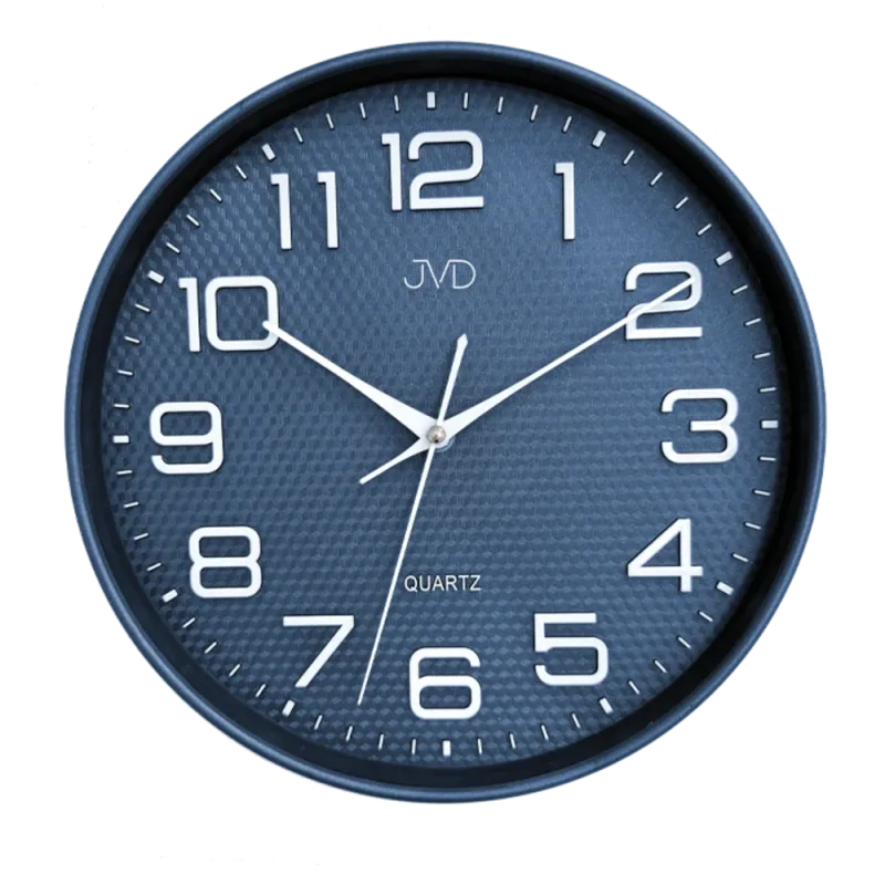 JVD Modré nástěnné tiché netikající hodiny JVD HX9309.4