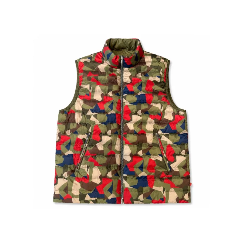 Purificación García Double Reversible Vest Camo Green Orange - L