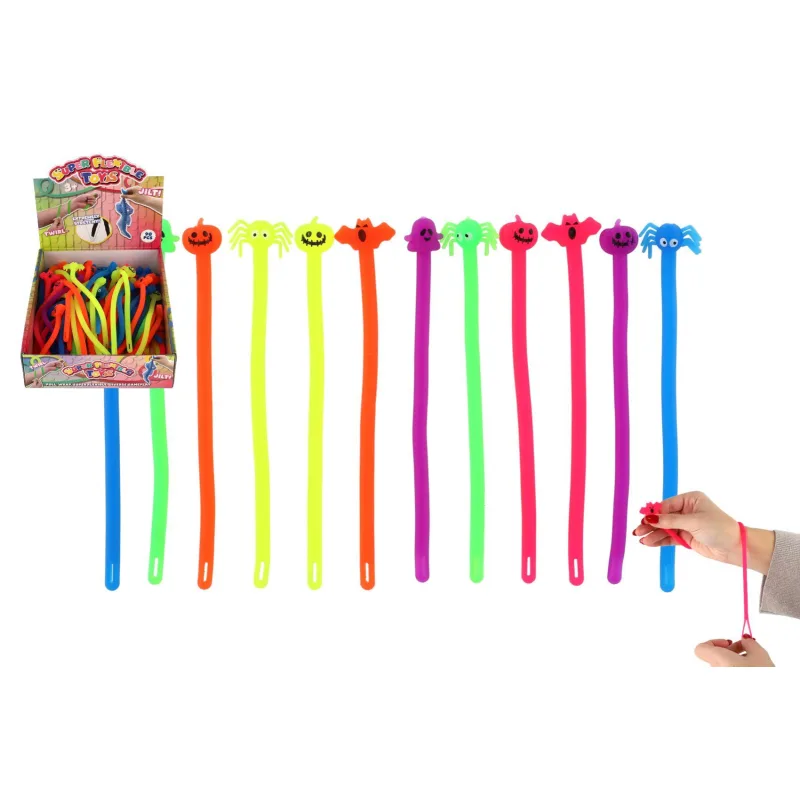Teddies Hračka antistresová halloween naťahovacia silikónová 20cm 6 druhov