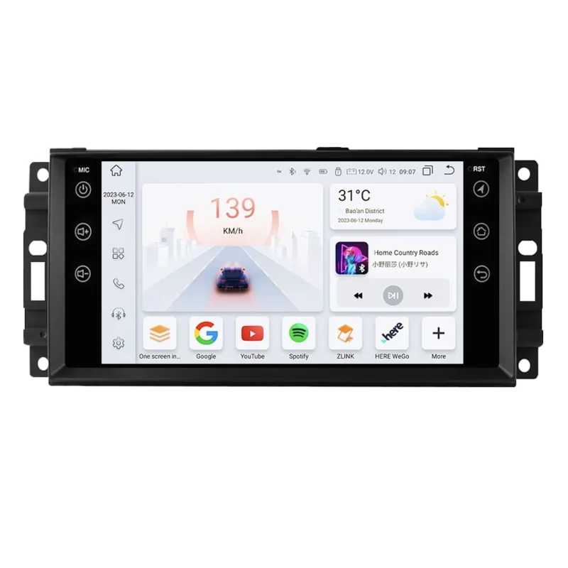 HIZPO JEEP7001 Autorádio 7“ Android pro Jeep / Chrysler / Dodge / Chevrolet Model: 4SJEEP7001P (4+32GB) CHR4SJEEP7001P