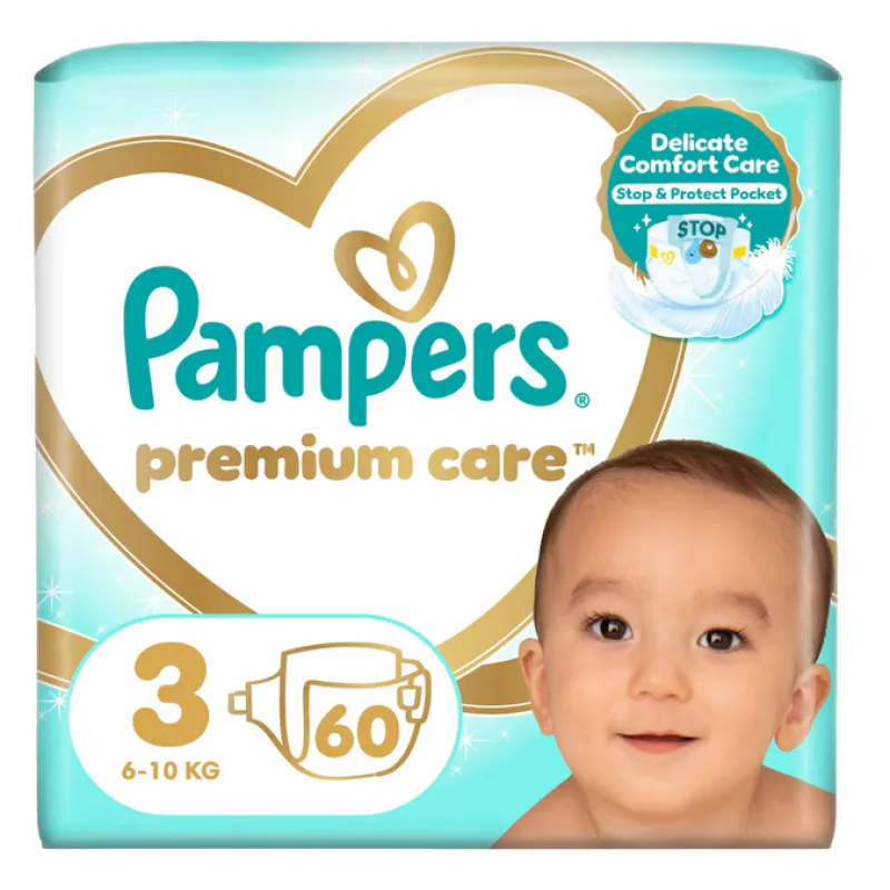 PAMPERS Premium Care 3 60 ks