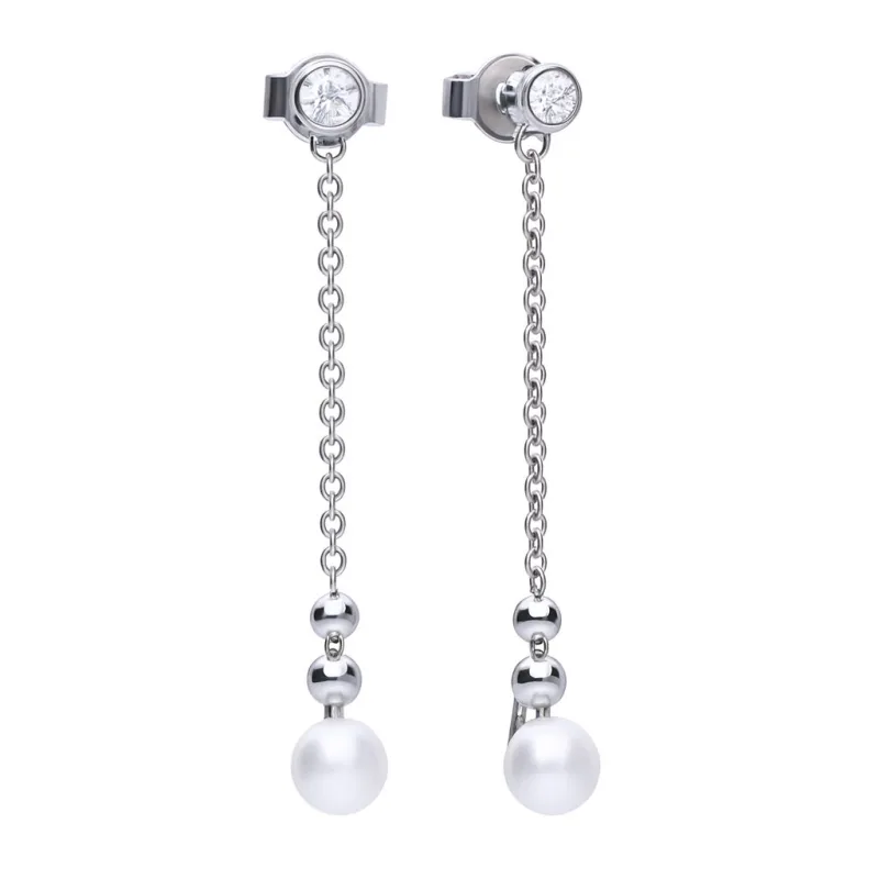 Dámske Náušnice DIAMONFIRE DÁMSKE 6218711111 (3CM )