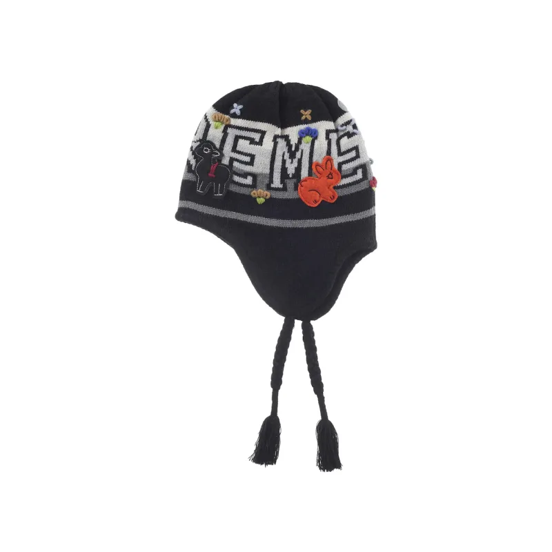Supreme Felt Applique Earflap Beanie Black - OS