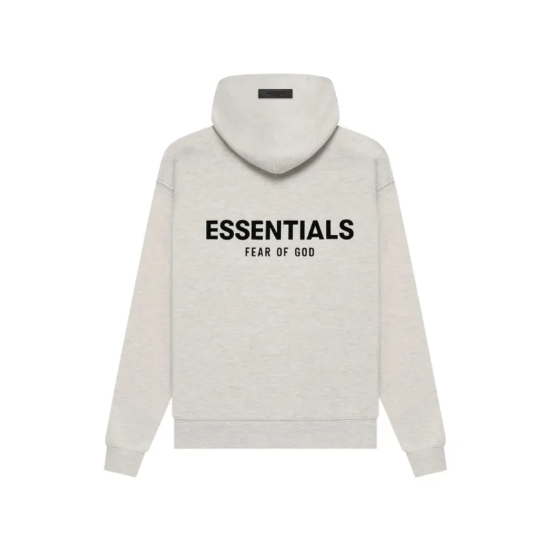 Fear of God Essentials Hoodie Light Oatmeal Grey - XXS
