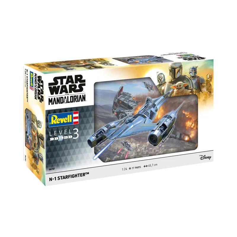 Revell Plastic ModelKit Star Wars 06787 - The Mandalorian: N1 Starfighter (1.24)